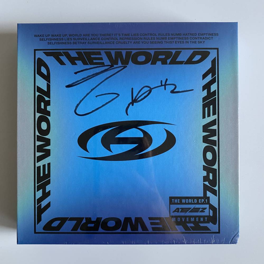 ATEEZ HONGJOONG SIGNED 'THE WORLD EP.1: MOVEMENT' - VERSION A